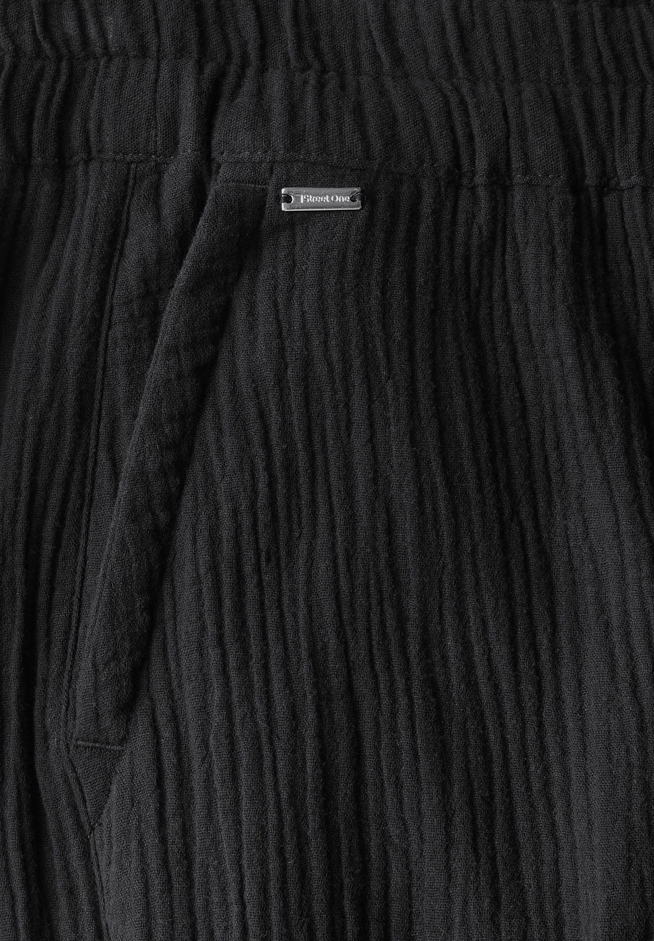 Wide Leg Musselin Hose