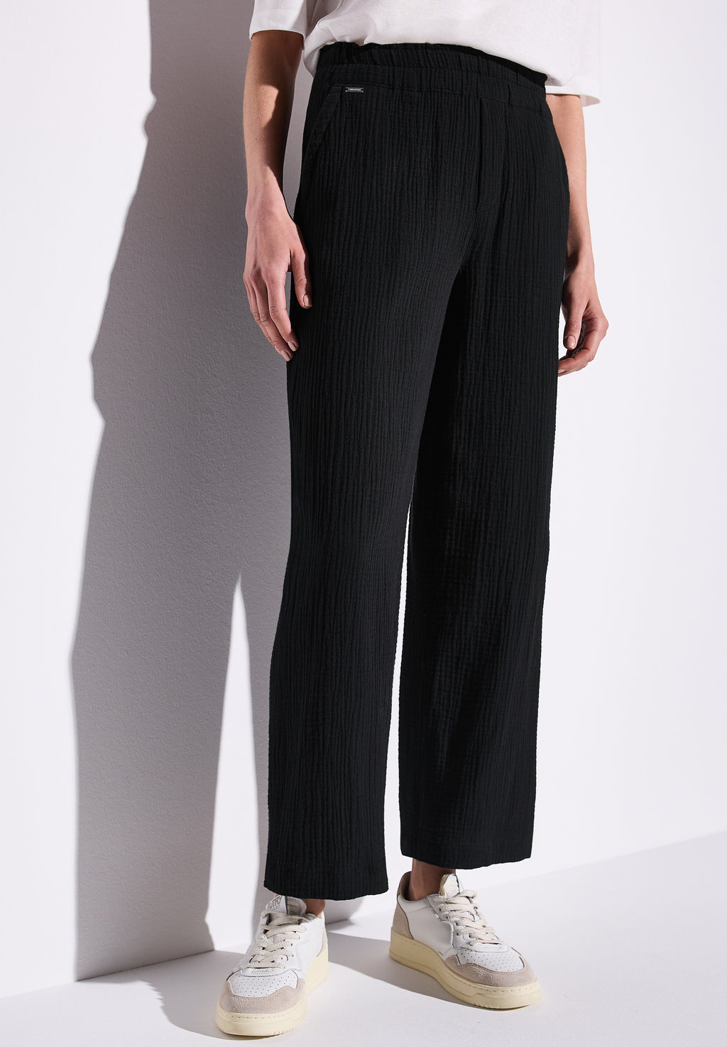 Wide Leg Musselin Hose