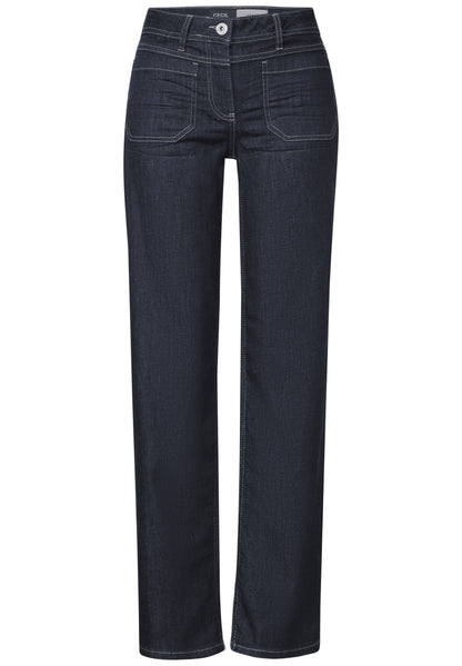 Wide Leg Rinsed Jeans