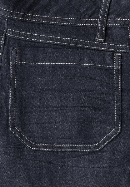 Wide Leg Rinsed Jeans