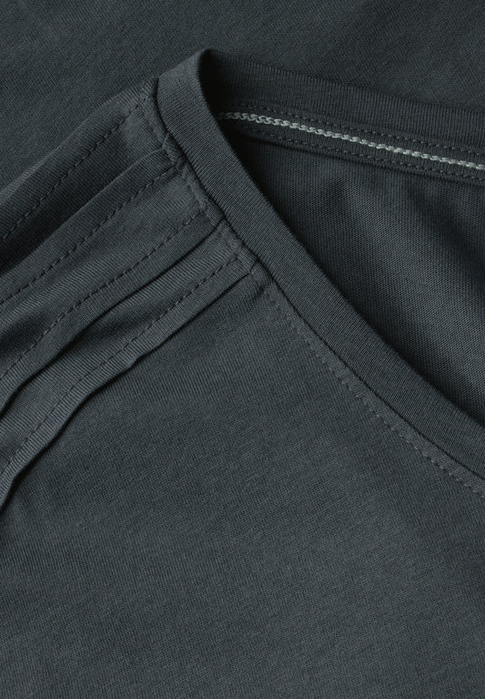 Shirt in Unifarbe