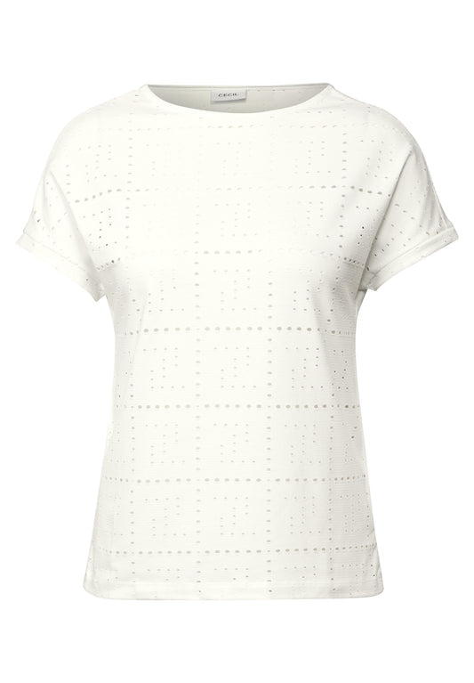 T-Shirt mit Lochmuster
