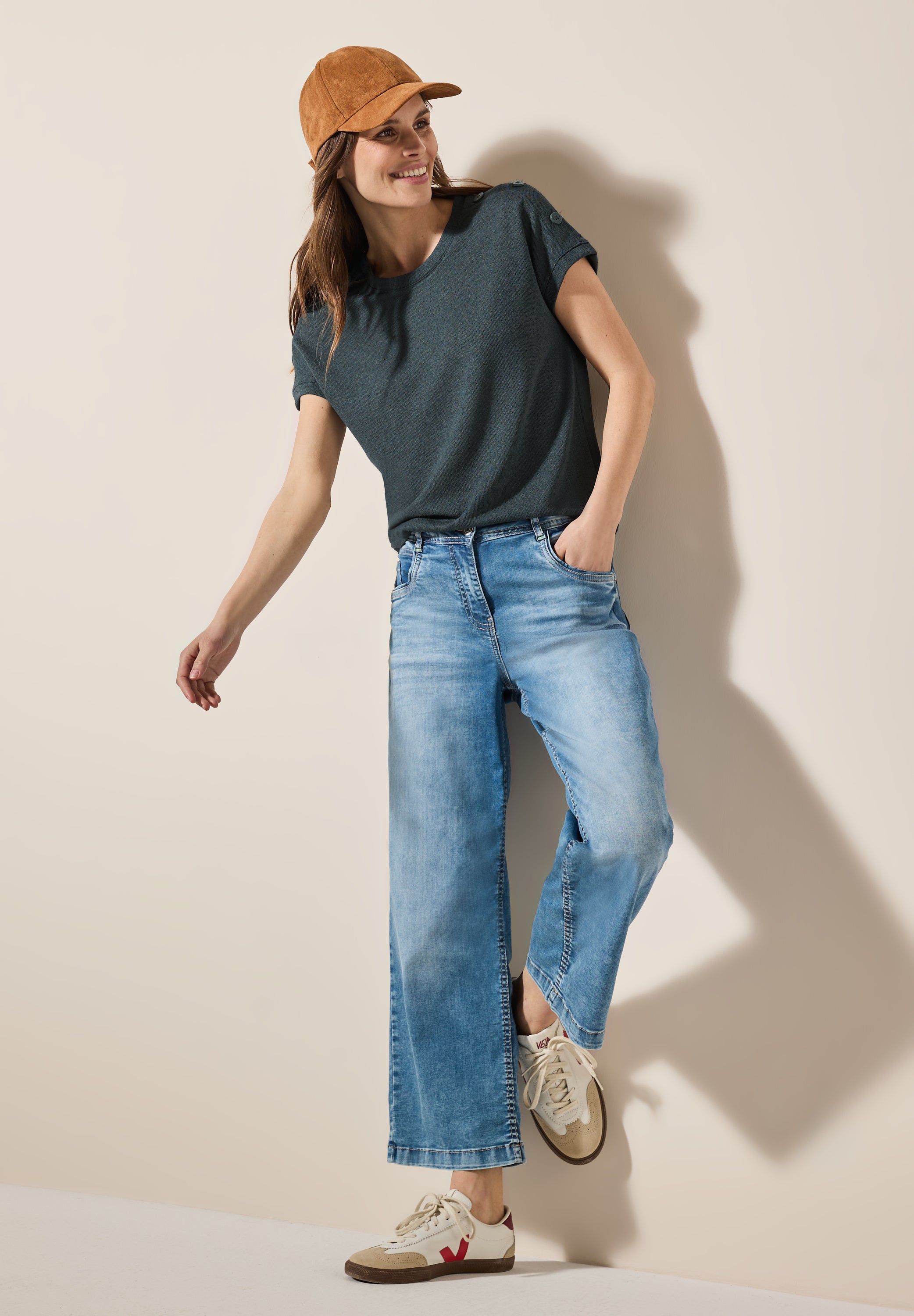 Strukturshirt mit Knöpfen