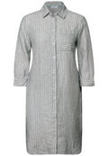 Gestreiftes Leinenkleid