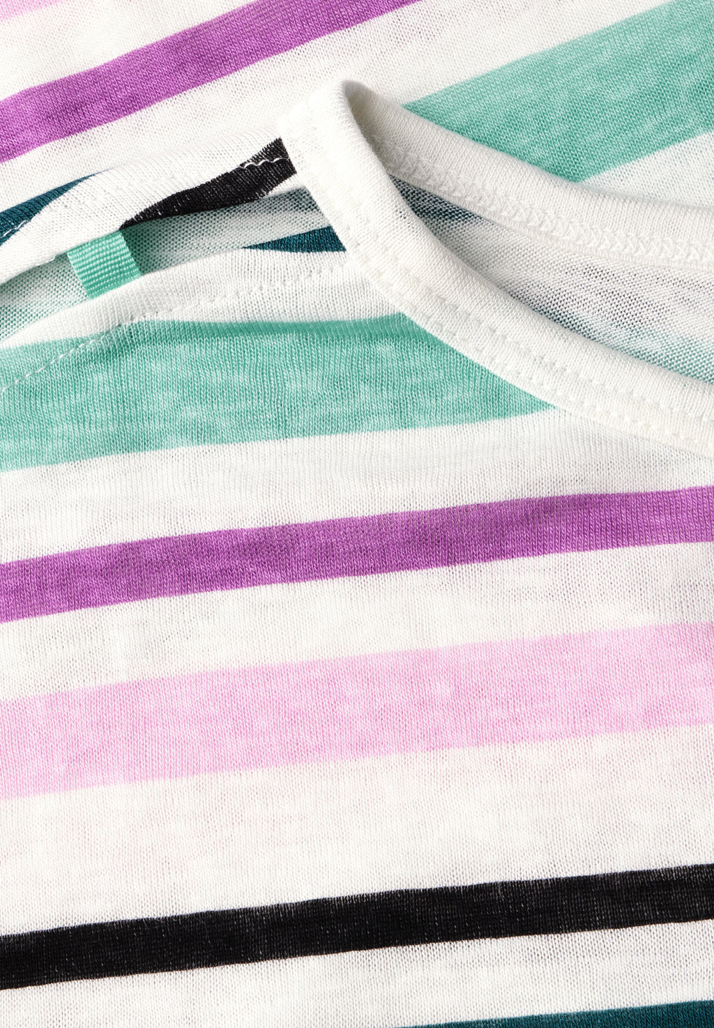 Leinen-Look Streifen-Shirt