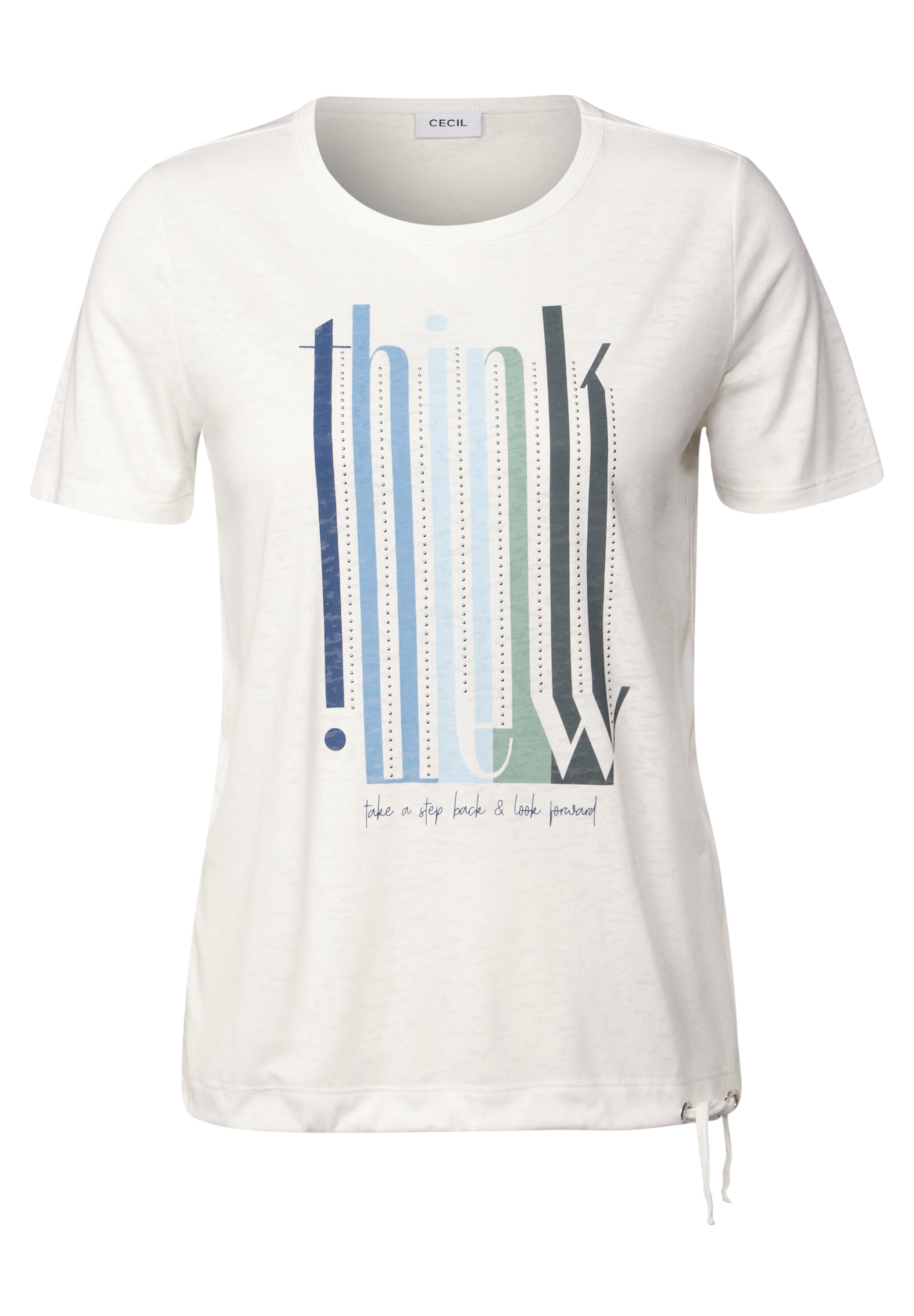 Ausbrenner-Shirt mit Wording