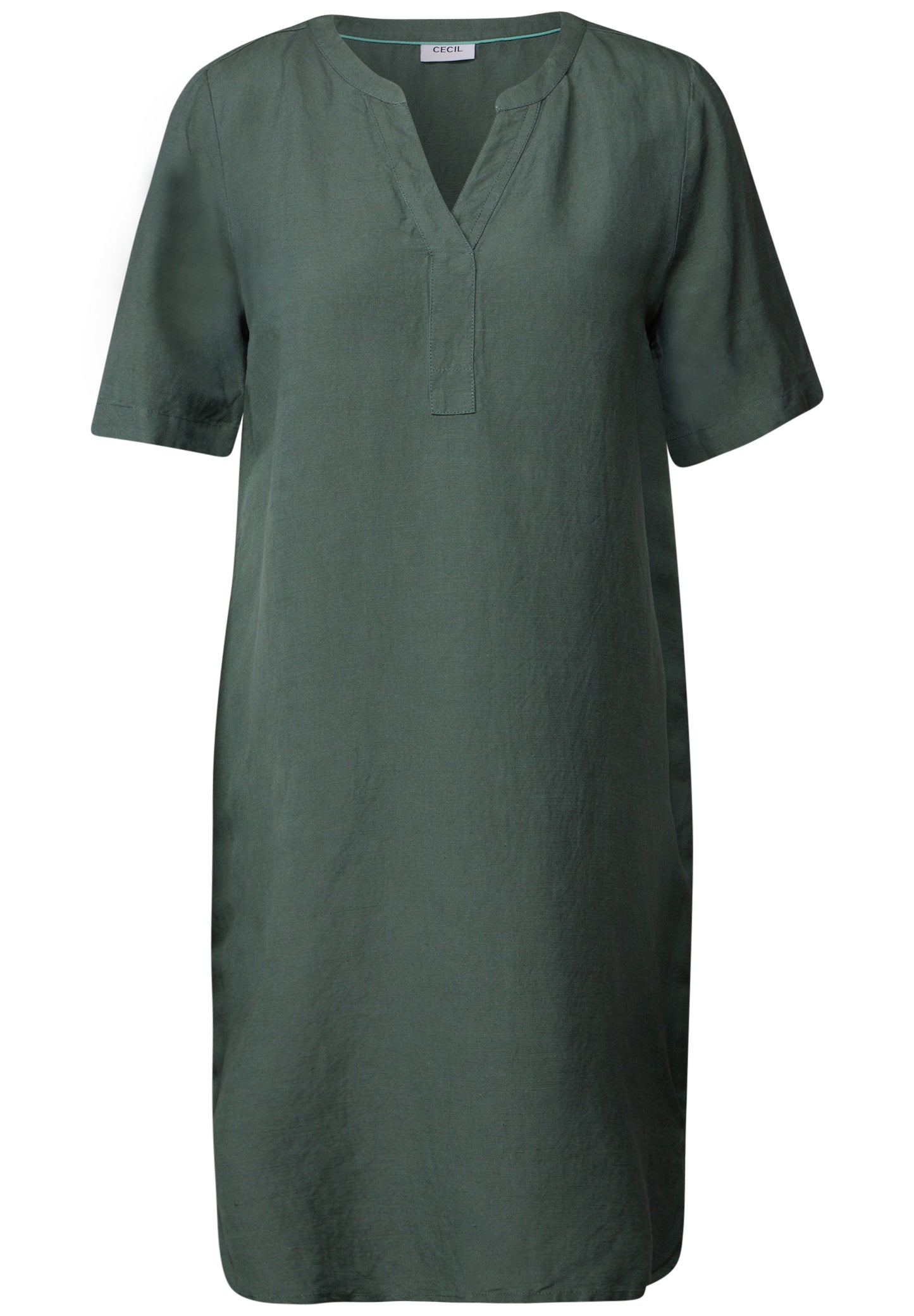 Split Neck Kleid