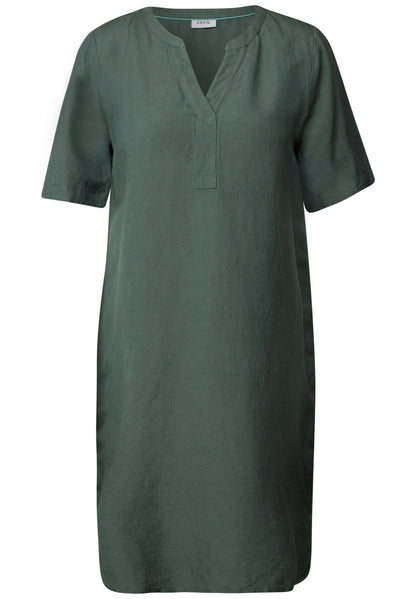 Split Neck Kleid