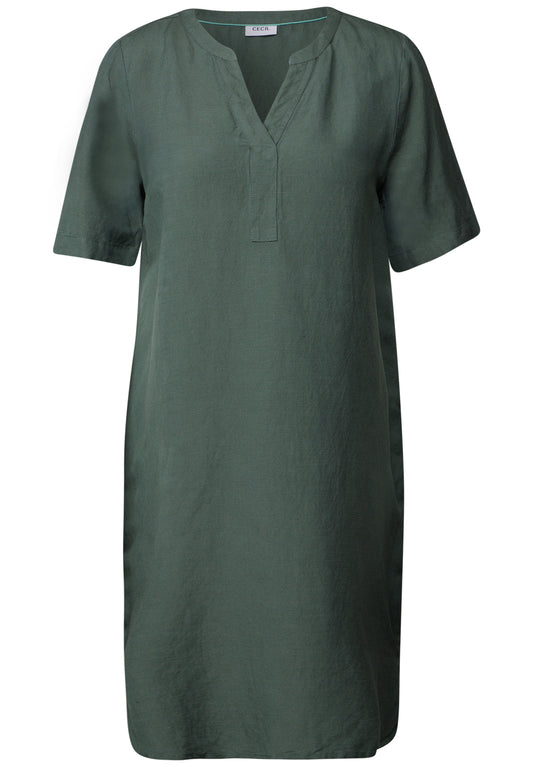 Split Neck Kleid
