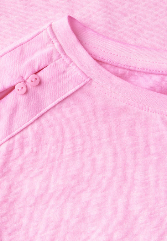 T-Shirt mit Knopfdetail