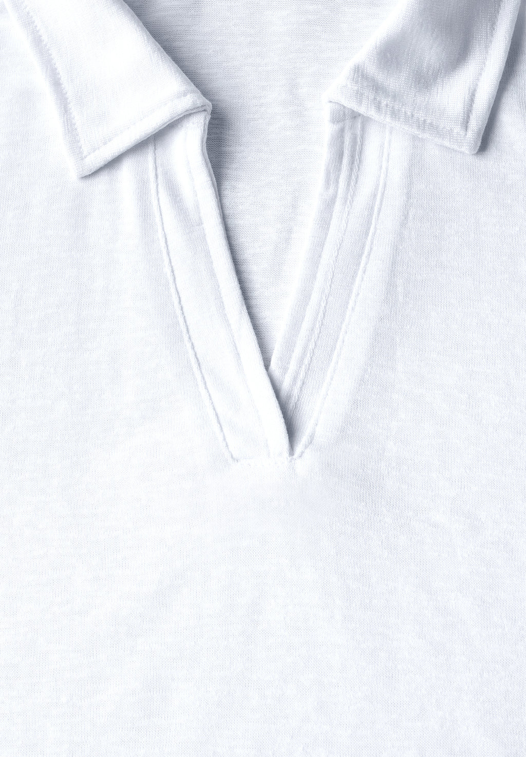 Poloshirt in Leinen-Optik