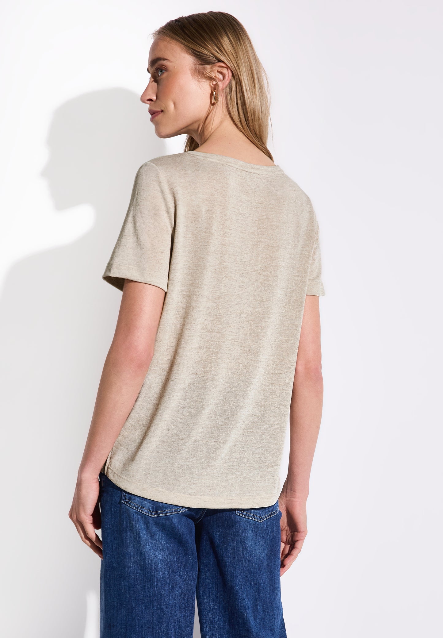 T-Shirt mit Folien-Print