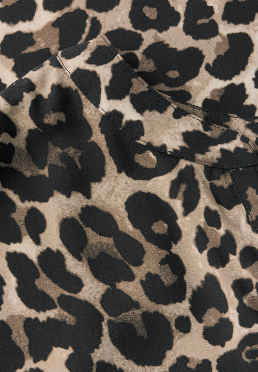 Blusenshirt mit Leo-Muster