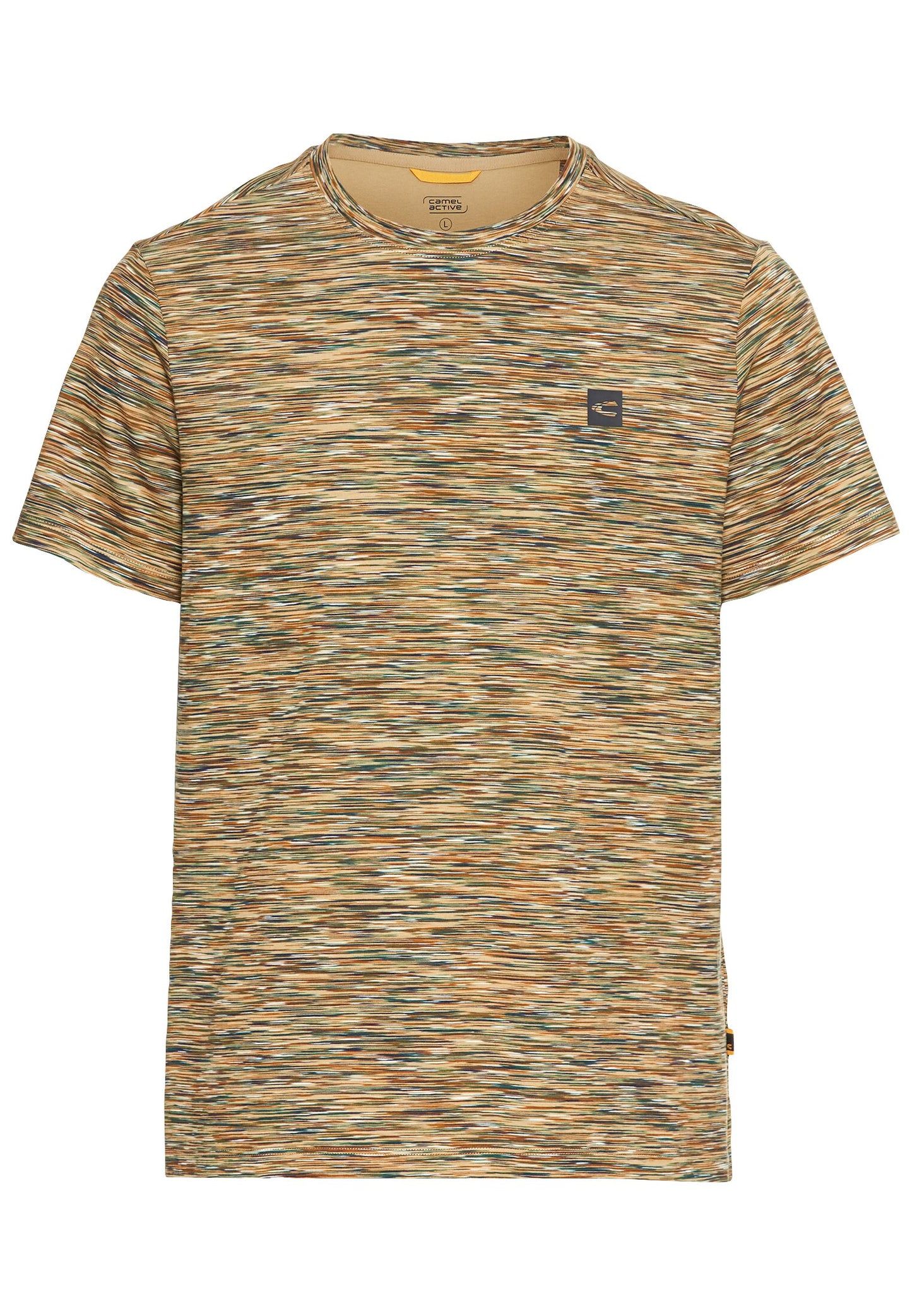 Kurzarmshirt mit geripptem Kragen