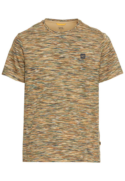 Kurzarmshirt mit geripptem Kragen
