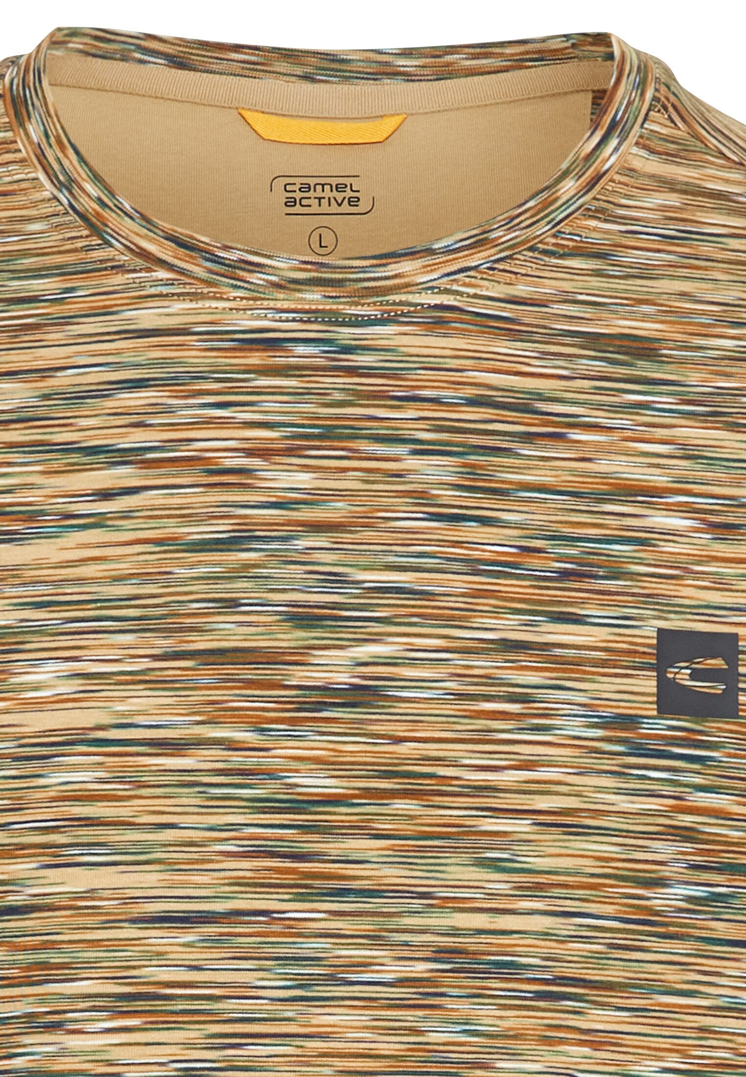 Kurzarmshirt mit geripptem Kragen