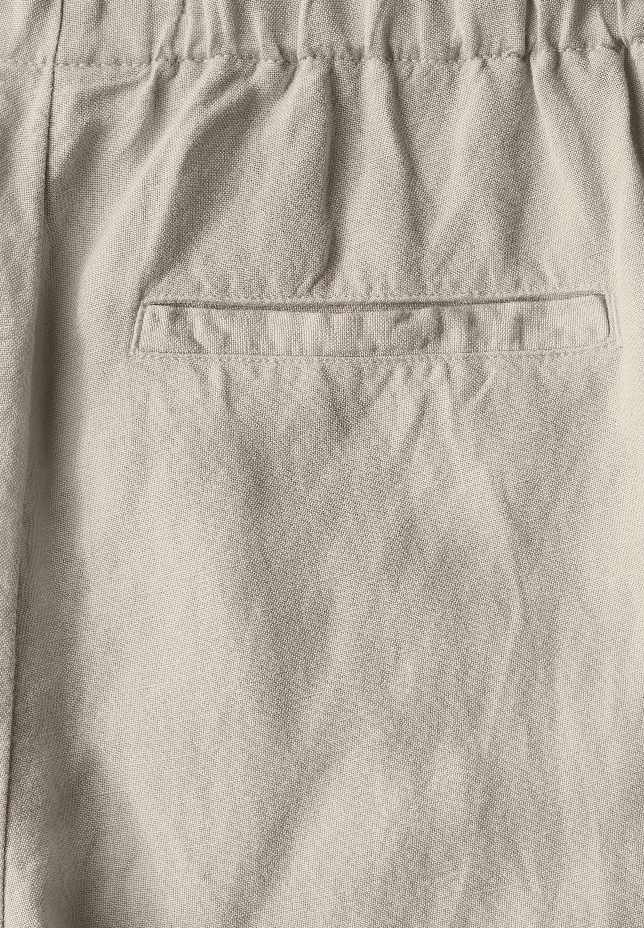 Wide Leg Hose aus Leinenmix