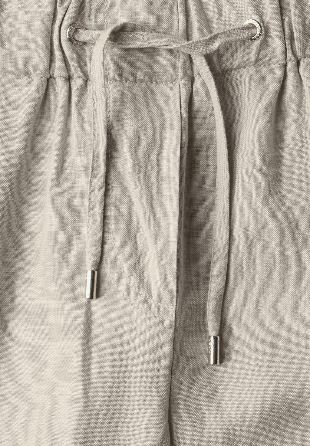 Wide Leg Hose aus Leinenmix