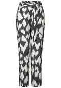 Gemusterte Wide Leg Hose