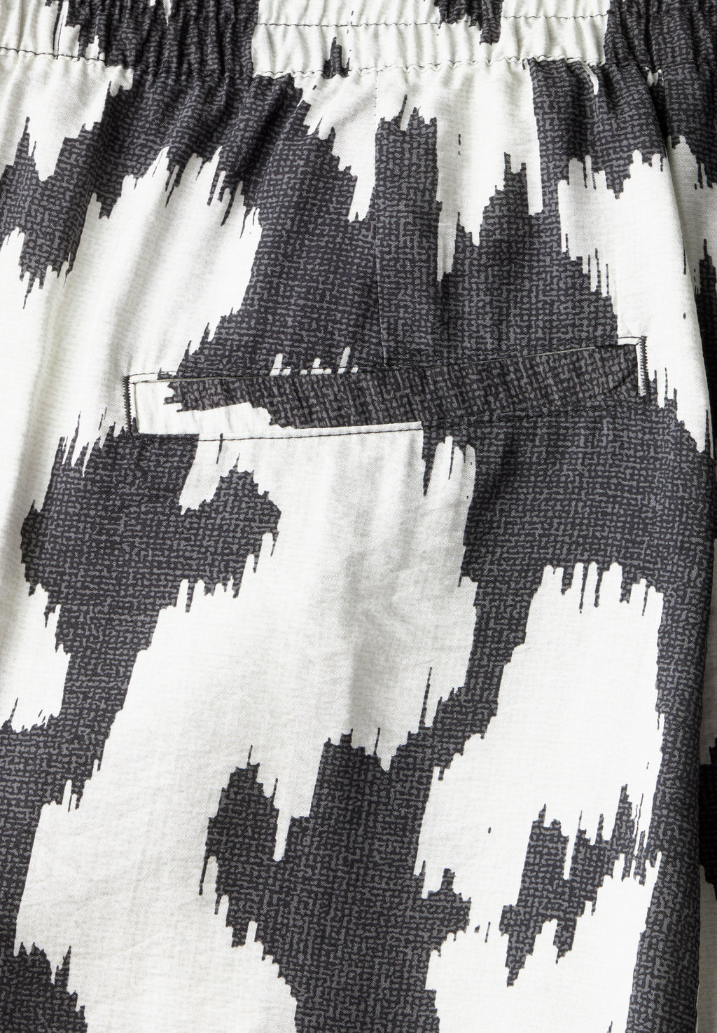 Gemusterte Wide Leg Hose