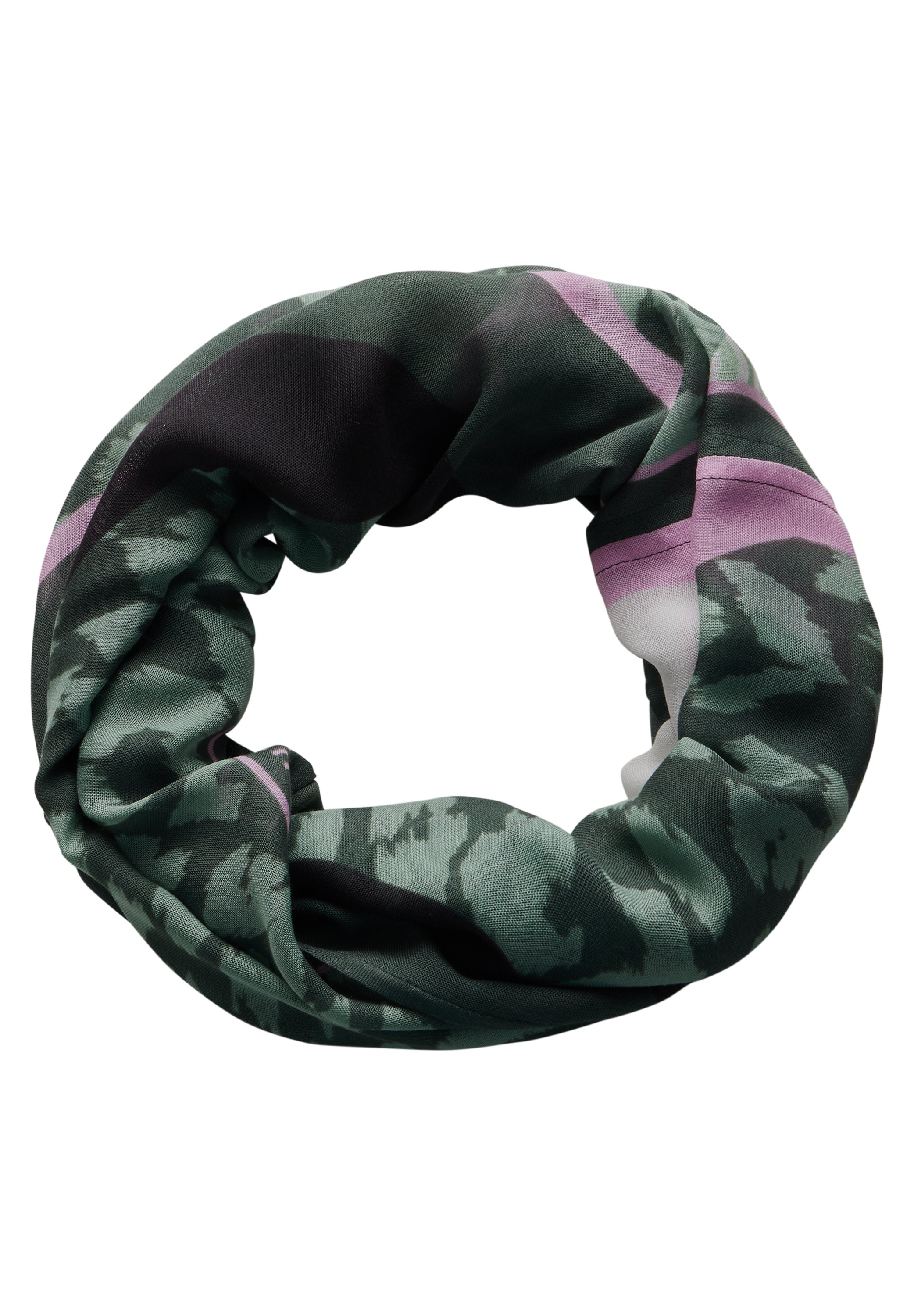 Gemusterter Loop-Schal