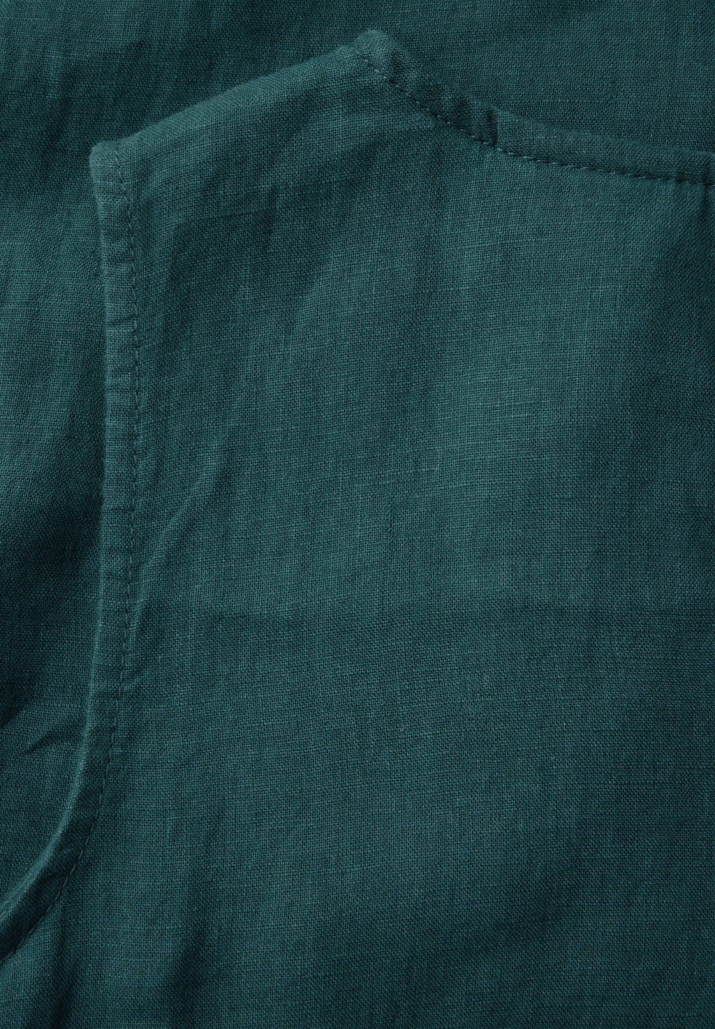 Volant-Kleid aus Leinen