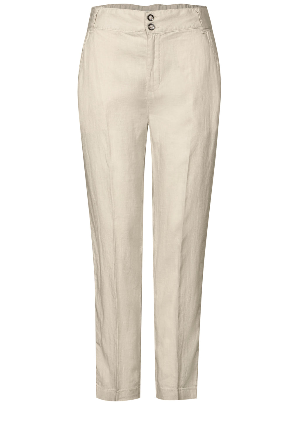 Leinen-Chino im Casual Fit