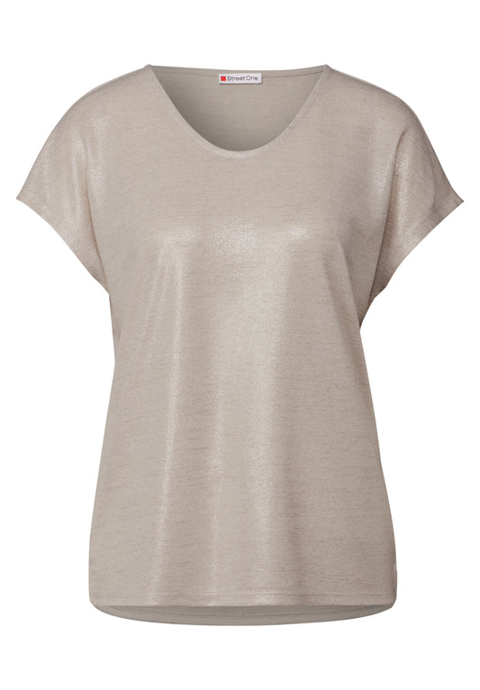 Schimmerndes V-Neck Shirt