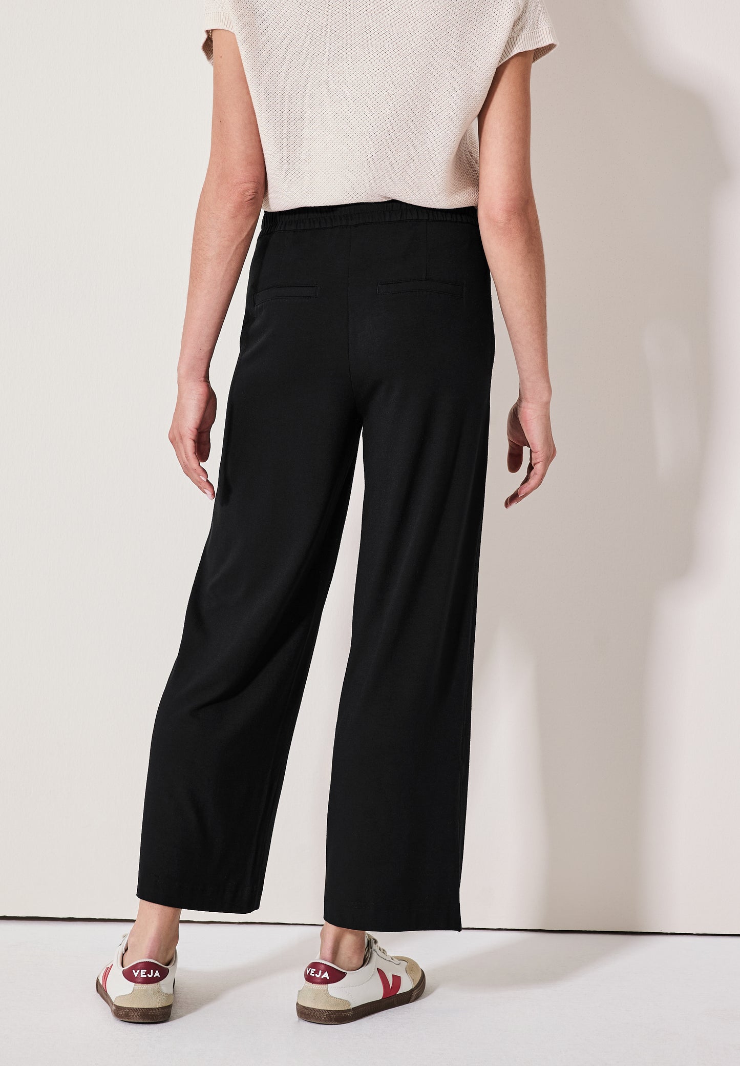Wide Leg Jersey-Hose