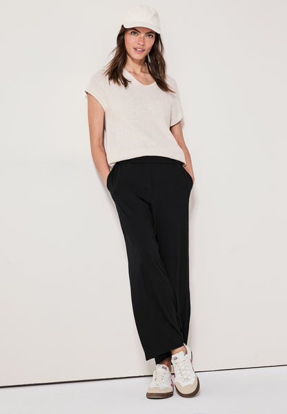 Wide Leg Jersey-Hose