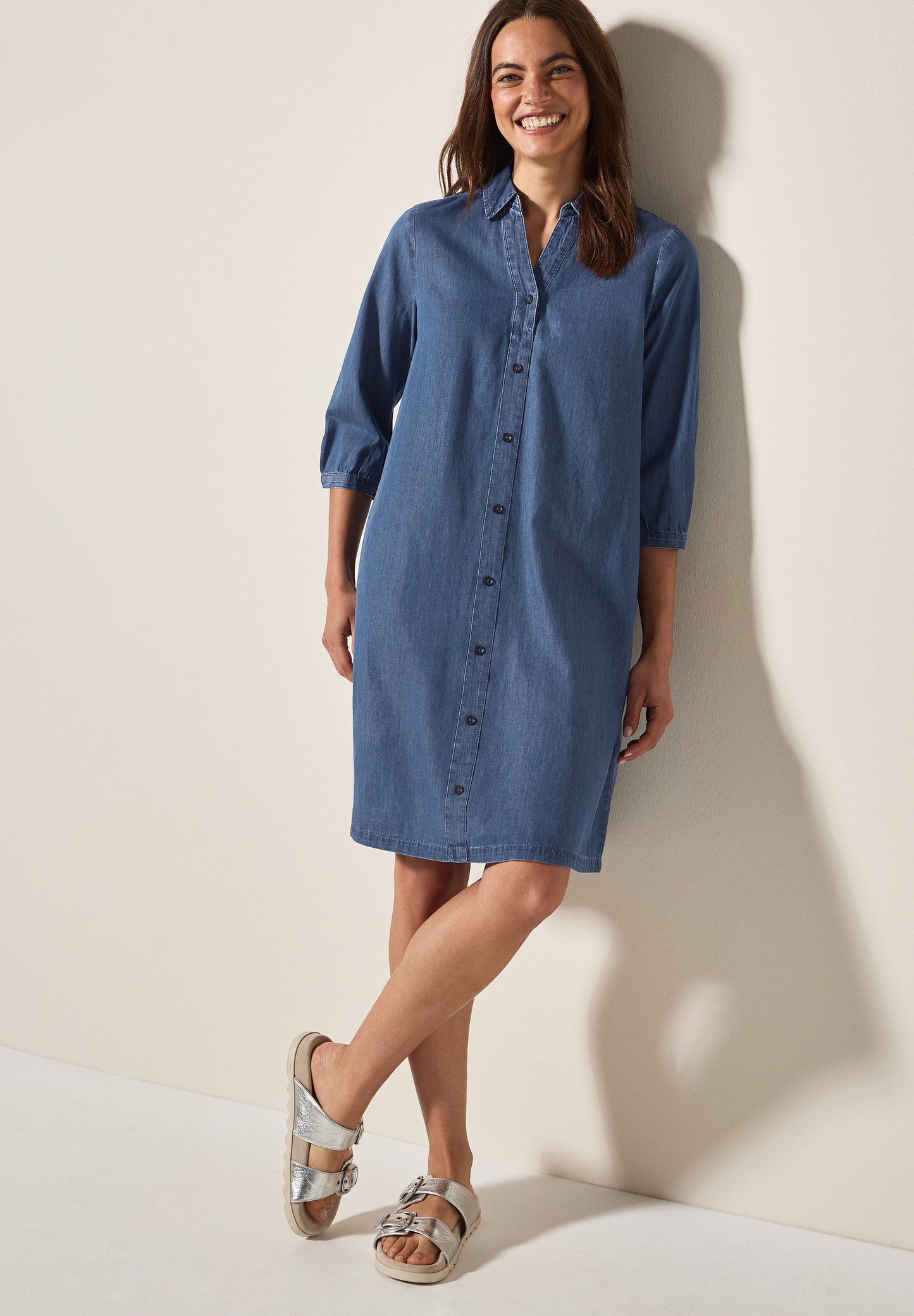 Kleid im Jeanslook
