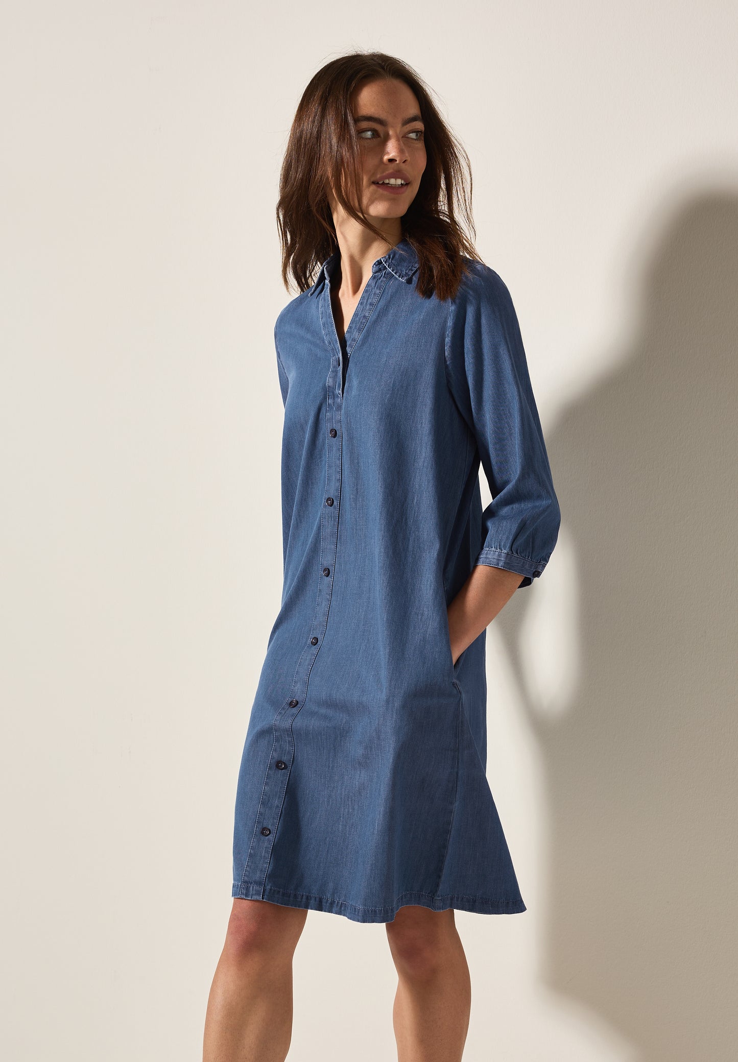 Kleid im Jeanslook