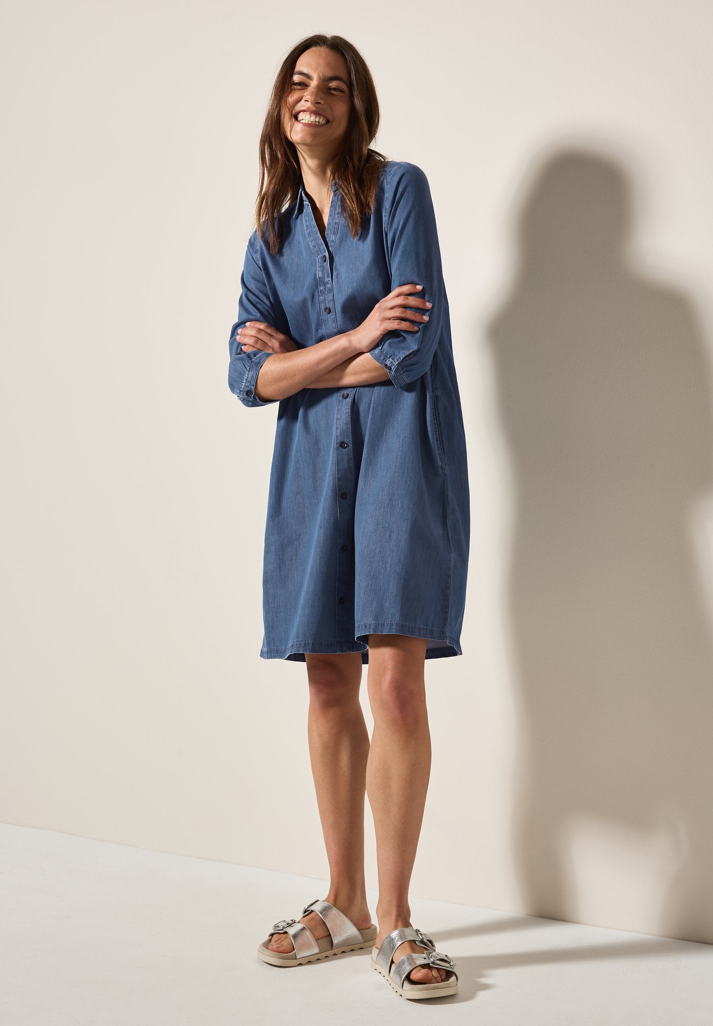 Kleid im Jeanslook