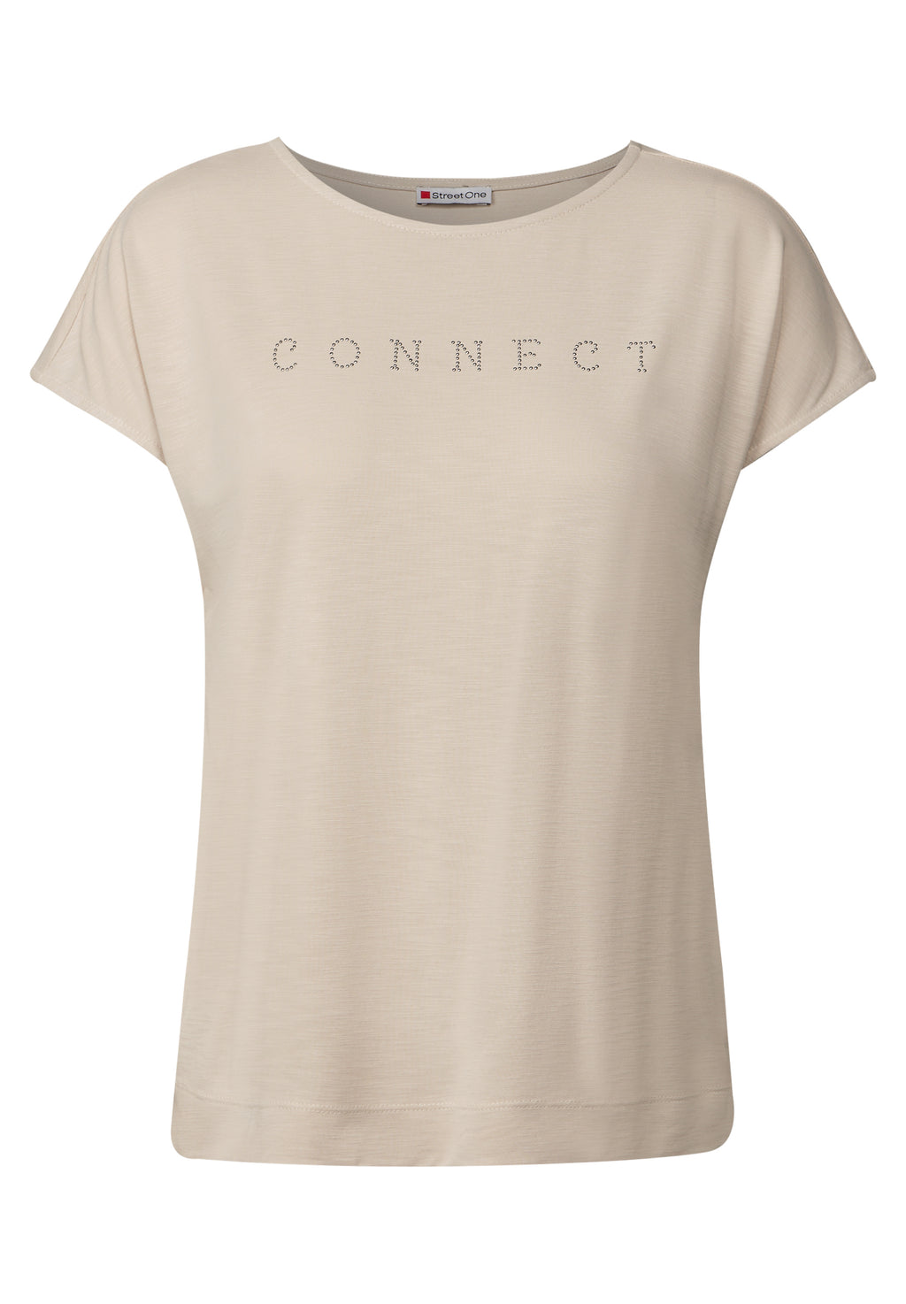 Silk-Look Shirt mit Wording