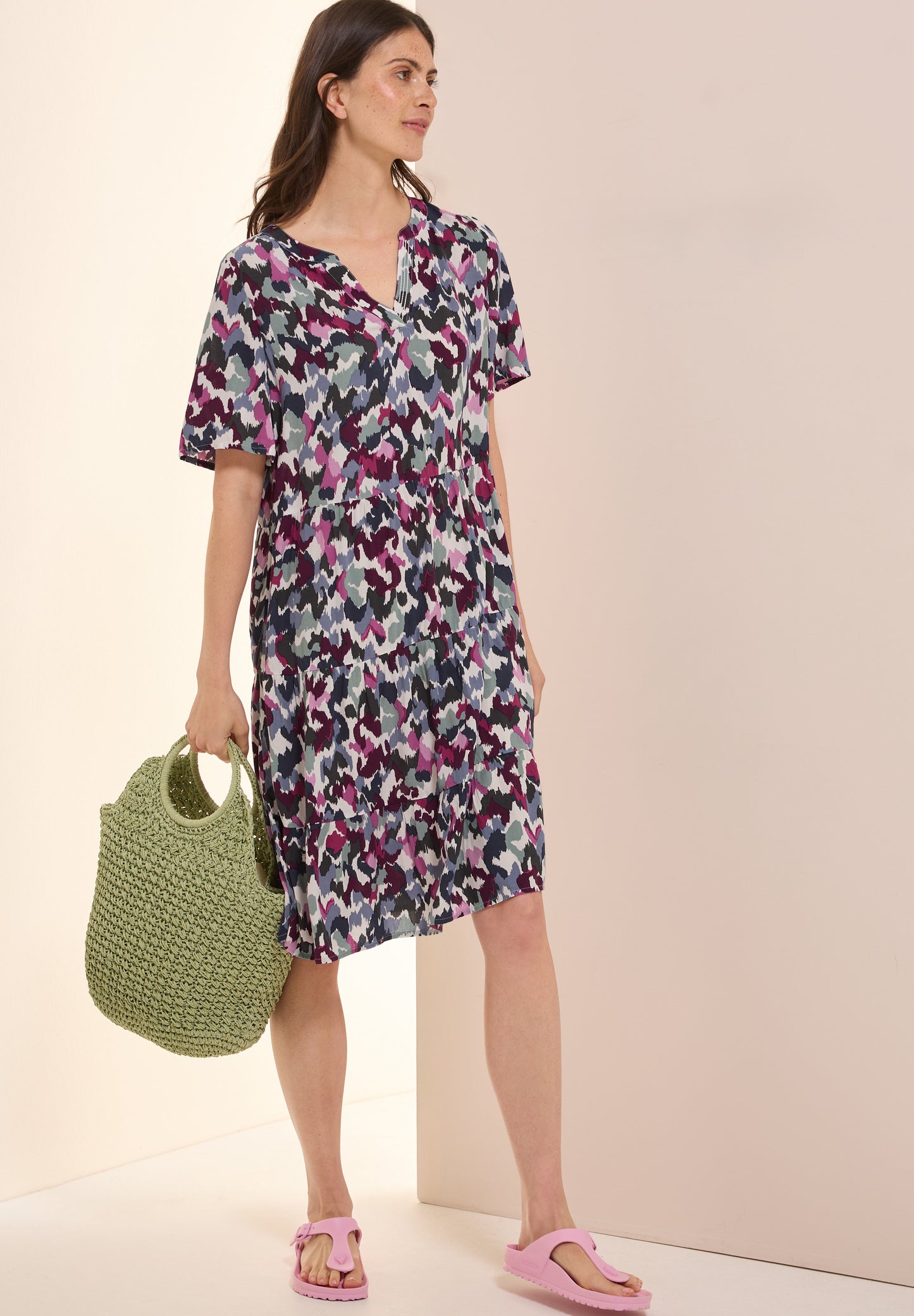 Gemustertes Kleid