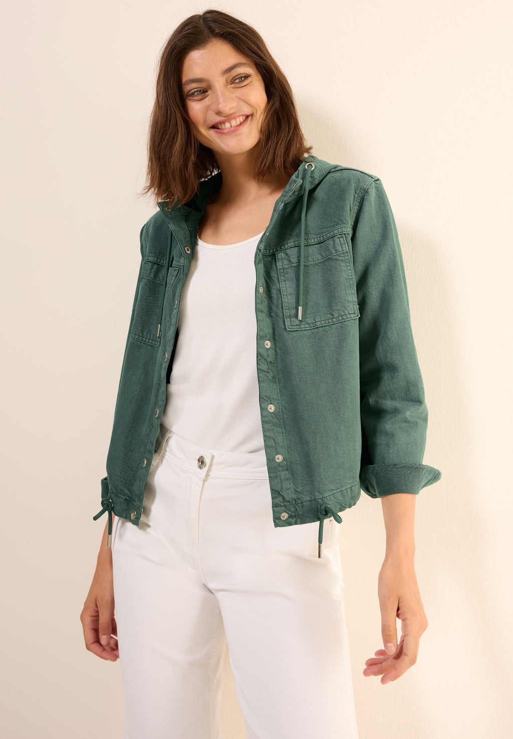 Overshirt mit Kapuze