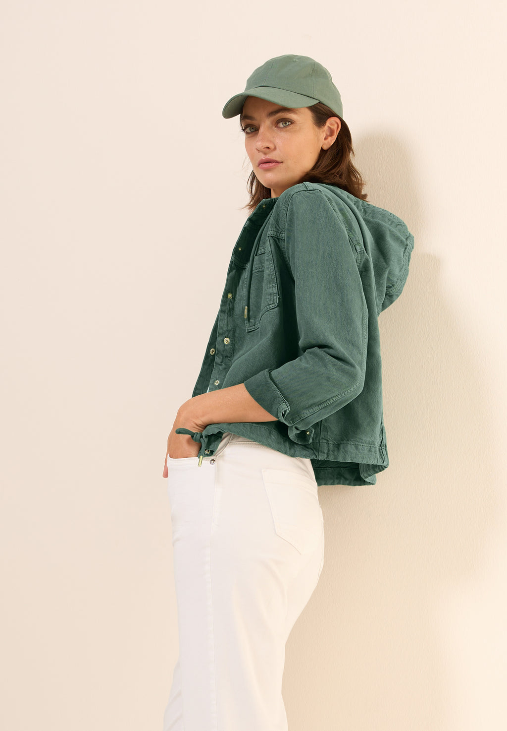 Overshirt mit Kapuze