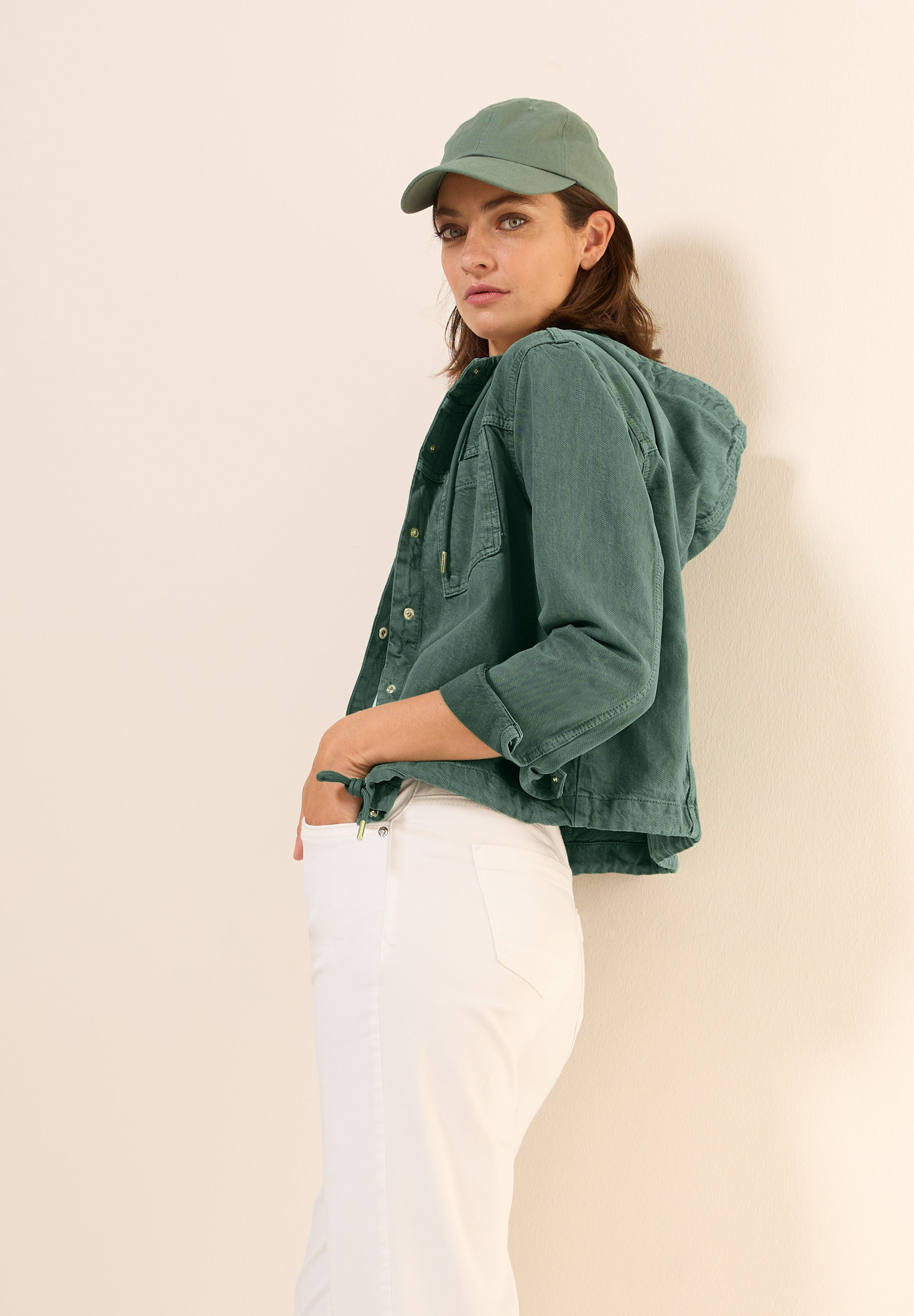 Overshirt mit Kapuze