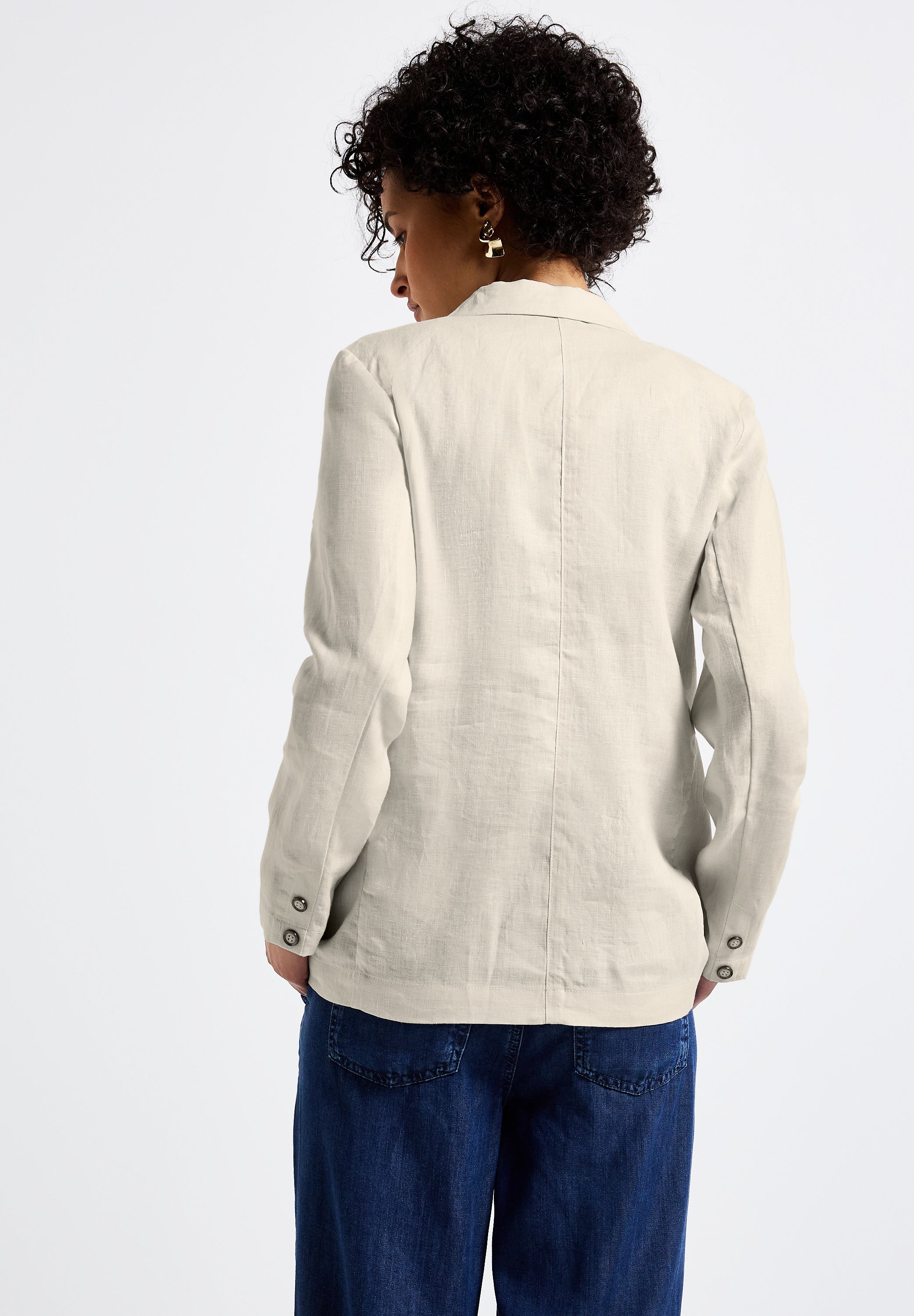Langer Leinenblazer