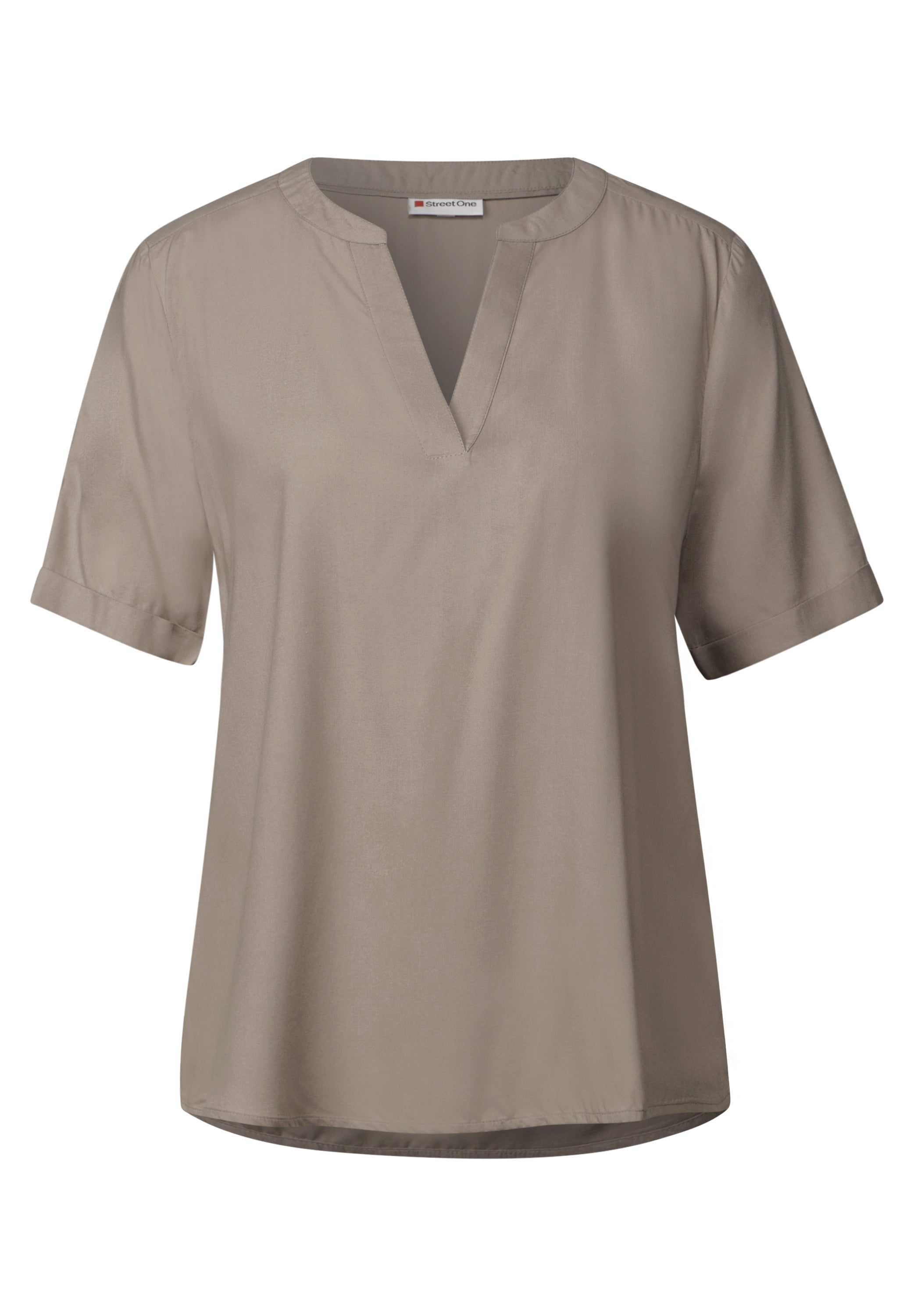 Bluse in Unifarbe