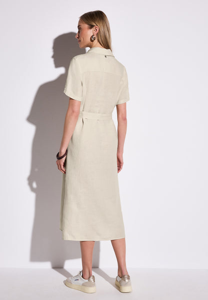 Kurzarmkleid mit Knopfleiste