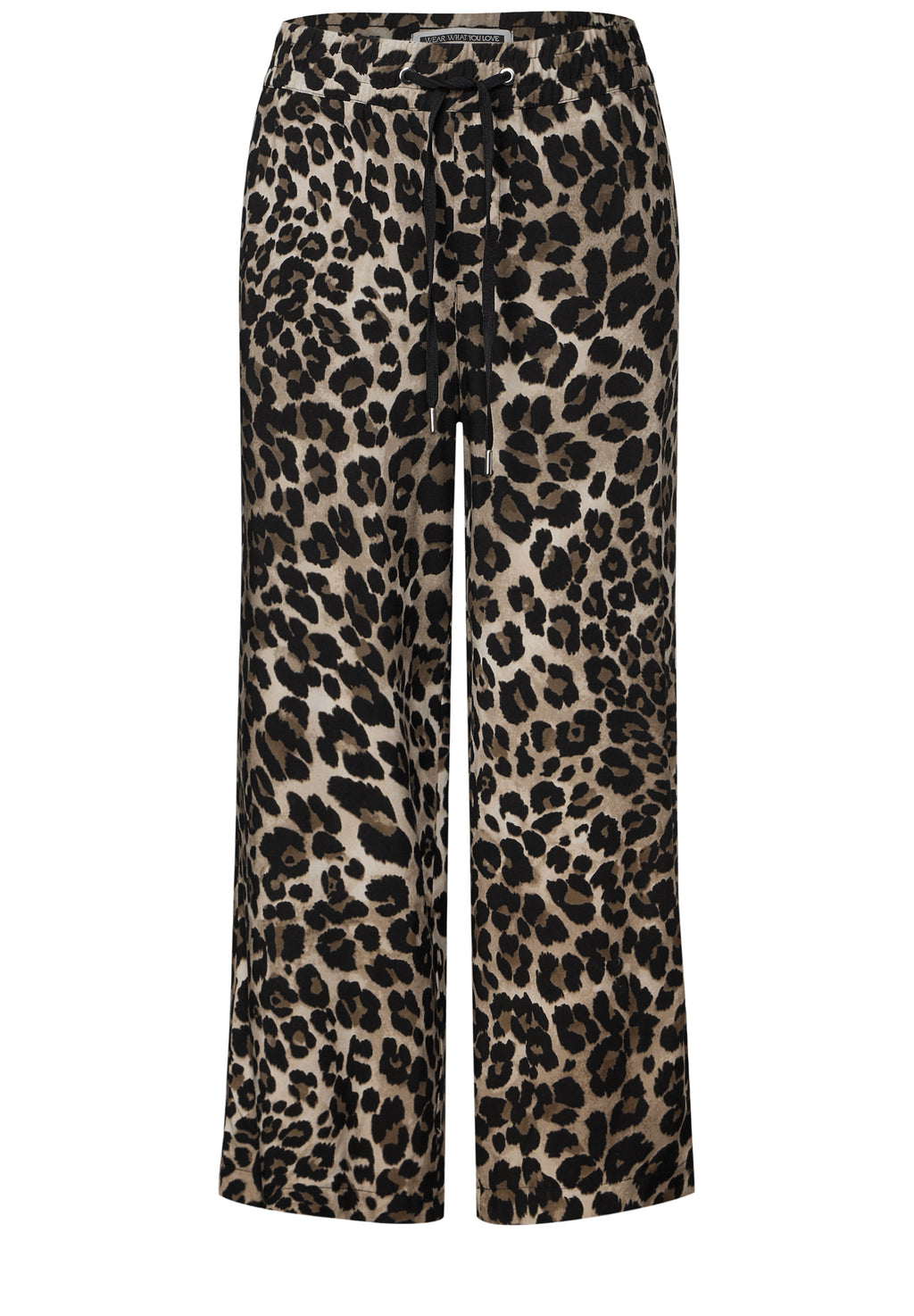 Gemusterte Wide Leg Hose