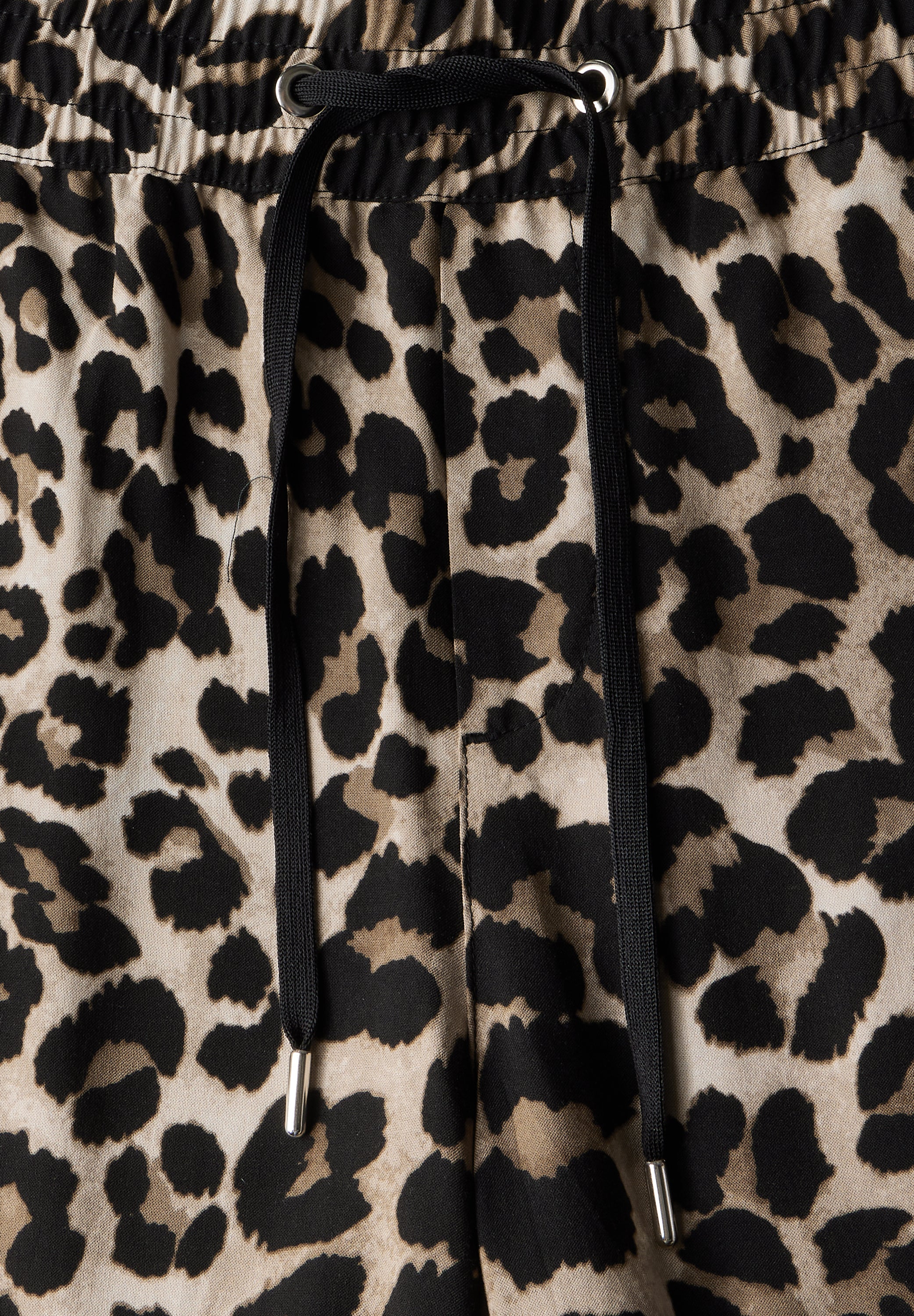 Gemusterte Wide Leg Hose