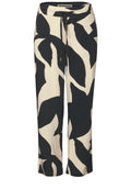 Gemusterte Wide Leg Hose