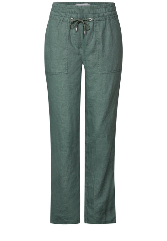 Leinenhose im Casual Fit