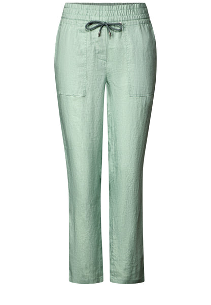 Leinenhose im Casual Fit