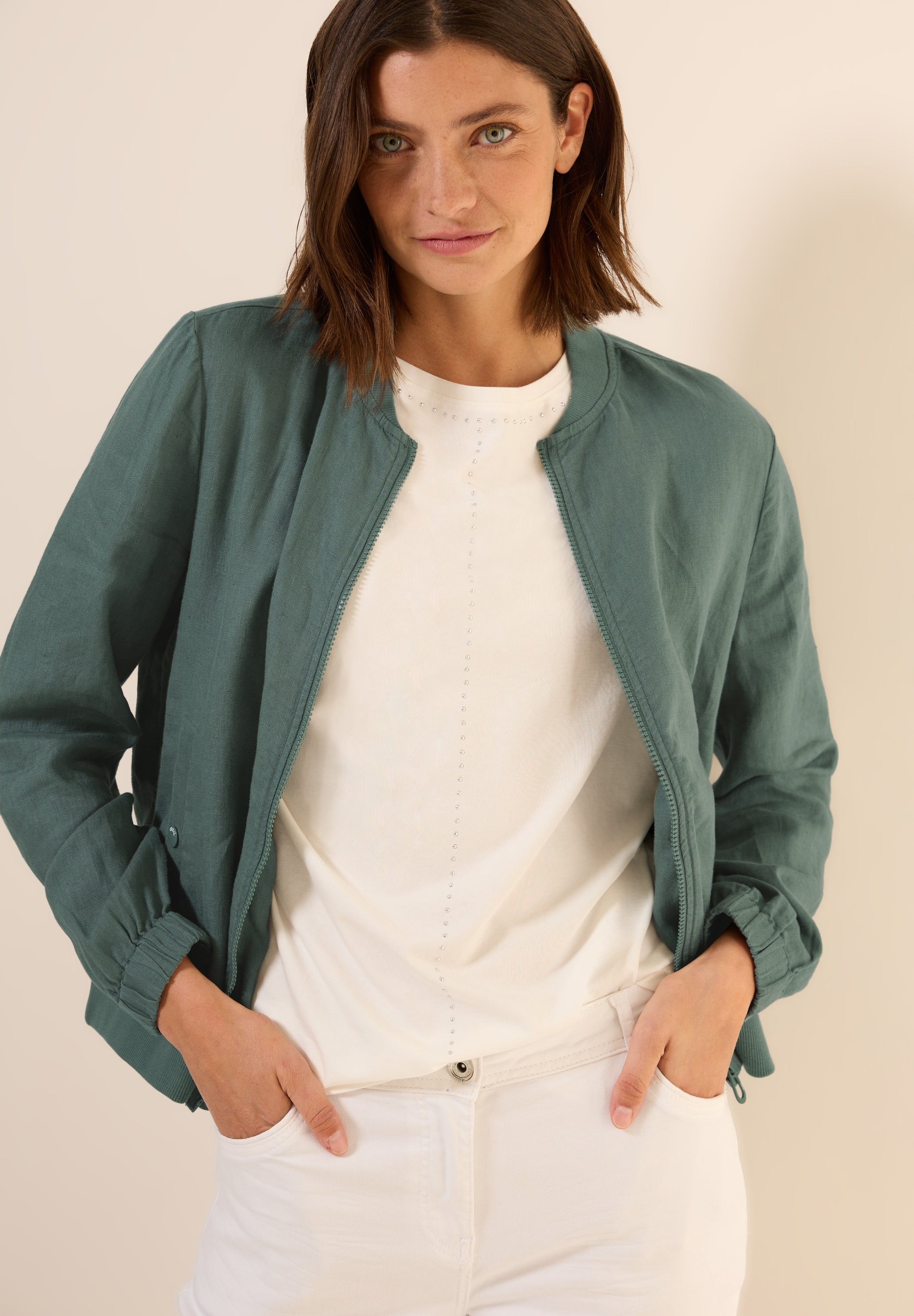 Leichter Leinen-Blouson