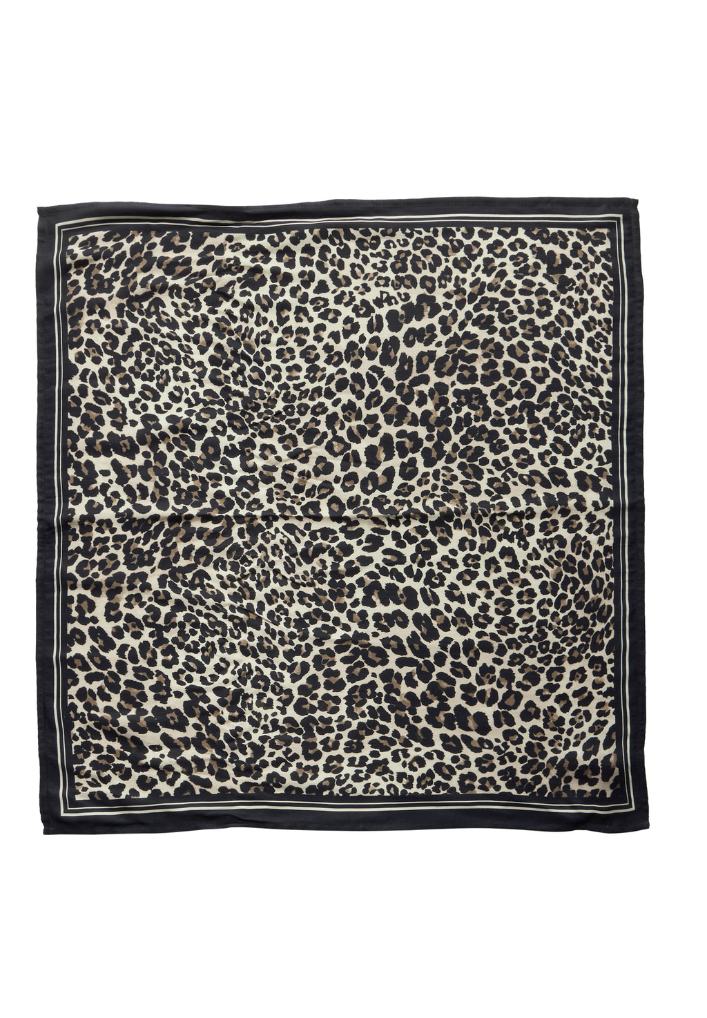 Satin Tuch mit Leo-Muster