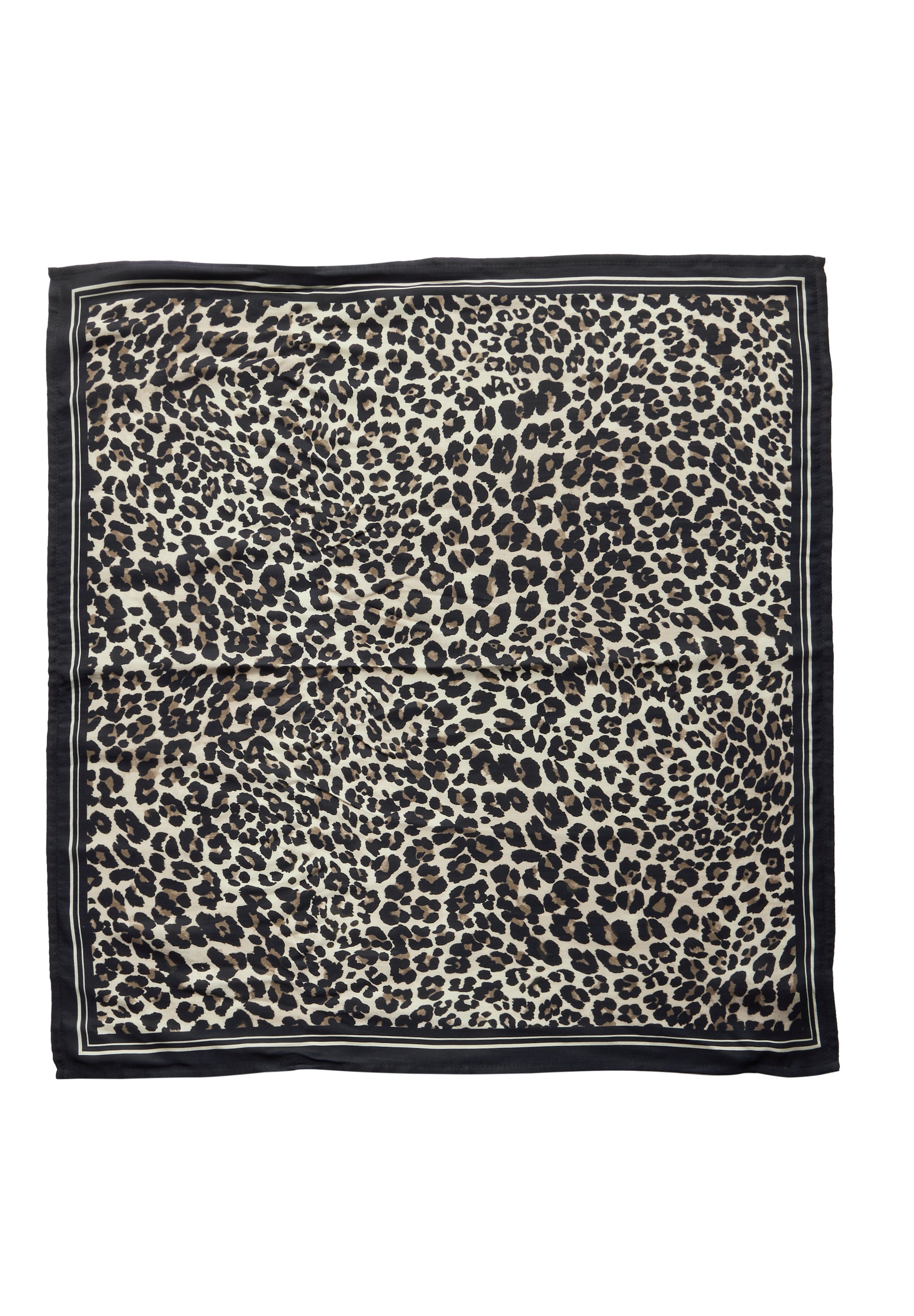 Satin Tuch mit Leo-Muster