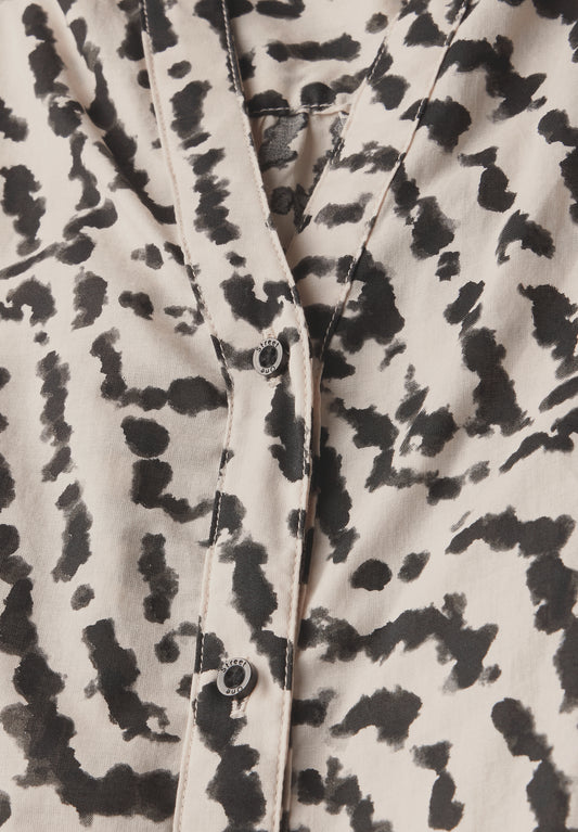 Print-Bluse mit Tapedetails